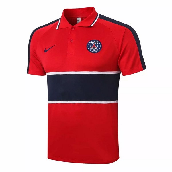 Polo Paris Saint Germain 2020-21 Rote Schwarz